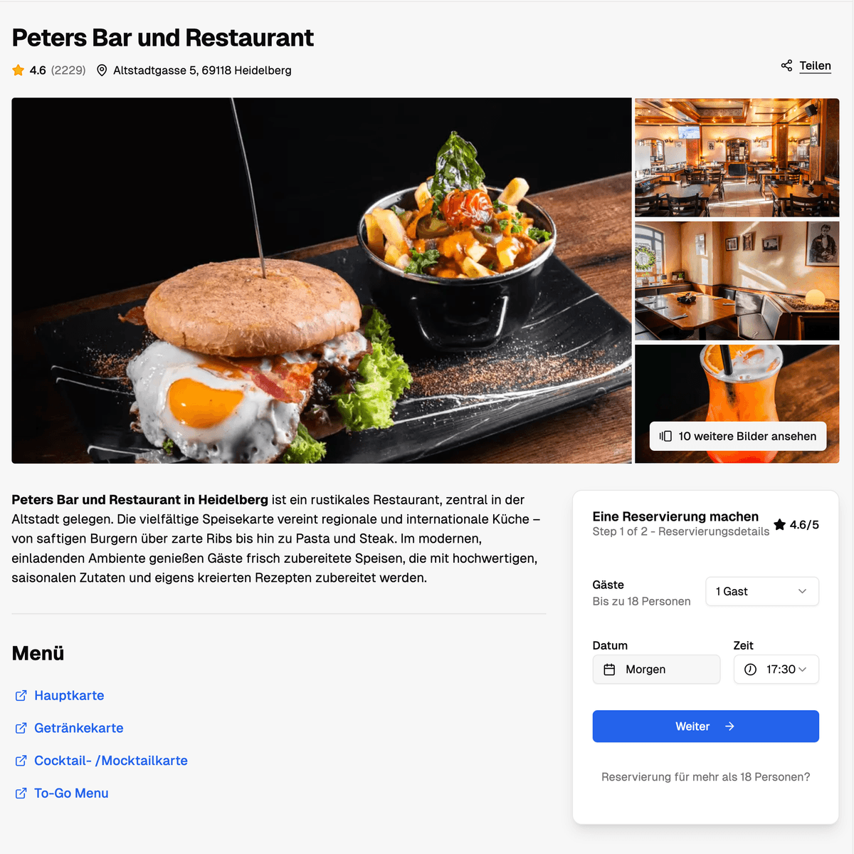 Restaurantprofil